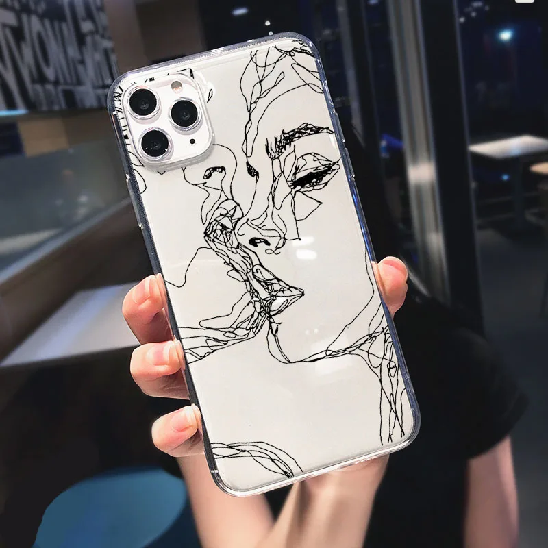 soft silicon funny phone case for iphone 13 11 pro max 12 mini se2020 6 7 8 plus xr xs max luxury clear back cover funda coque free global shipping