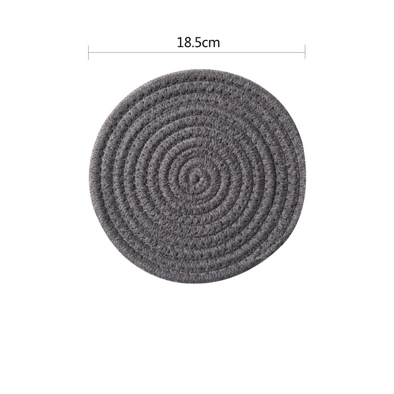 1PCS Placemat Cloth Western Food Mat Solid Color Small Fresh Round Heat Insulation Simple Table Coaster Bowl Brand New | Дом и сад