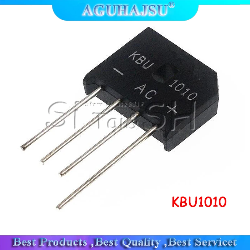 50 шт. KBU1010 KBU-1010 10A 1000 В диодный мост выпрямитель neue und оригинальный IC - купить по