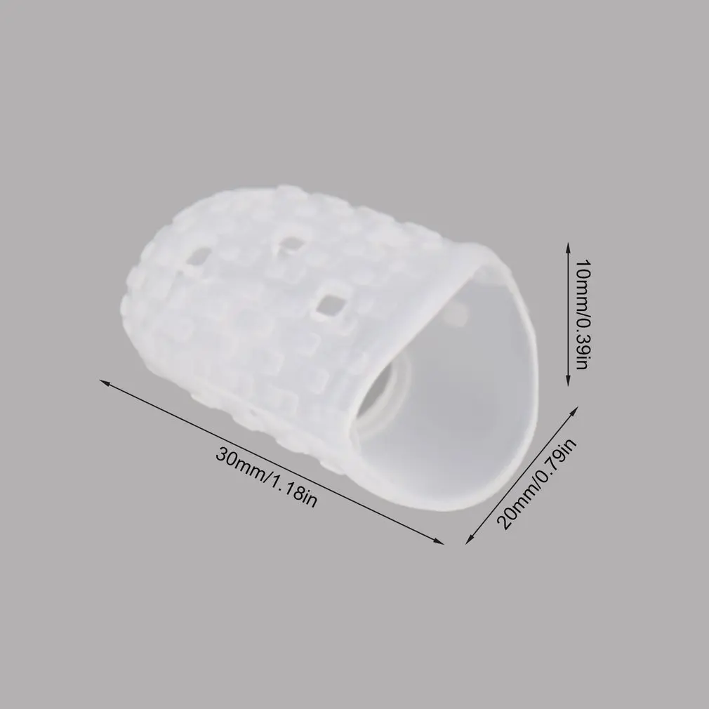 

4pcs Silicone Guitar Fingertip Protectors Reusable Anti-slip Finger Guards Guitar Accessories For Ukulele Guitar Players