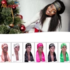 Шарф Alileader с атласной кромкой, s для захвата парика, повязка на голову богини, атласные шарфы для волос, повязка для парика