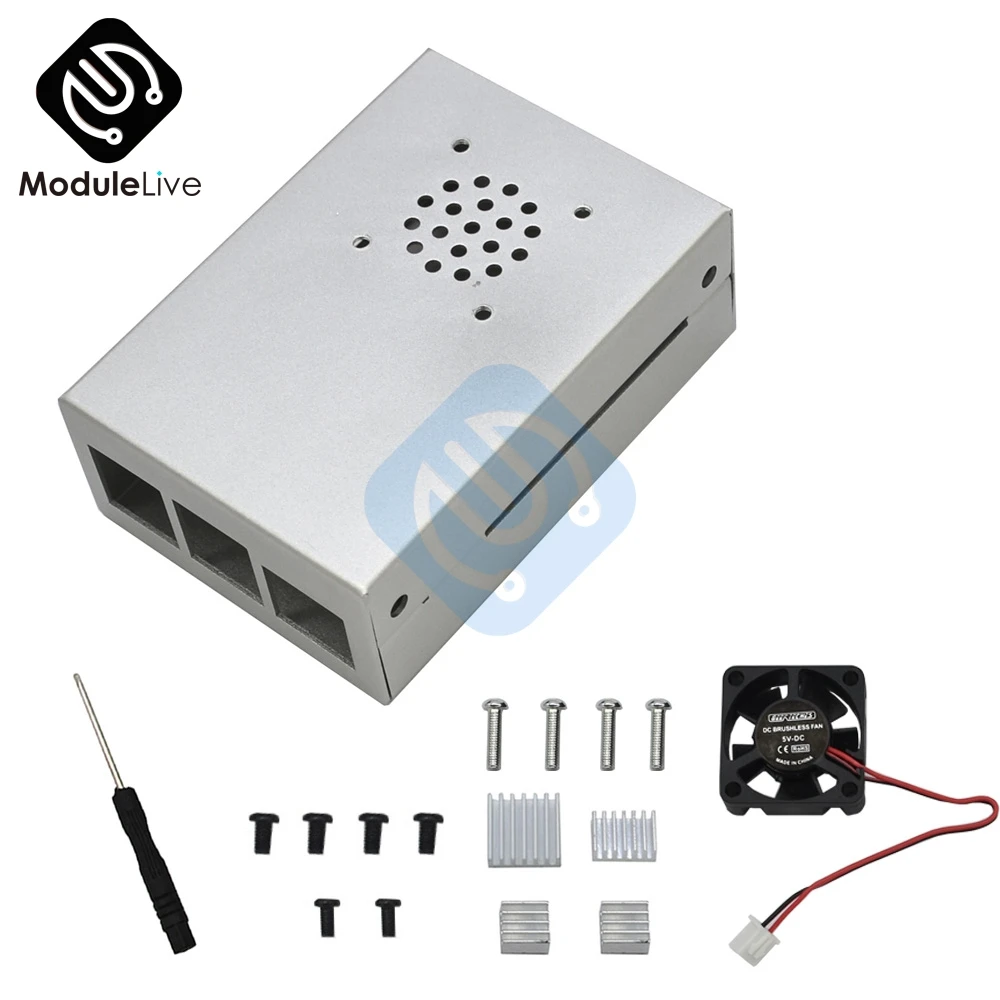 Защитный корпус чехол из алюминиевого сплава с охлаждающим вентилятором 4