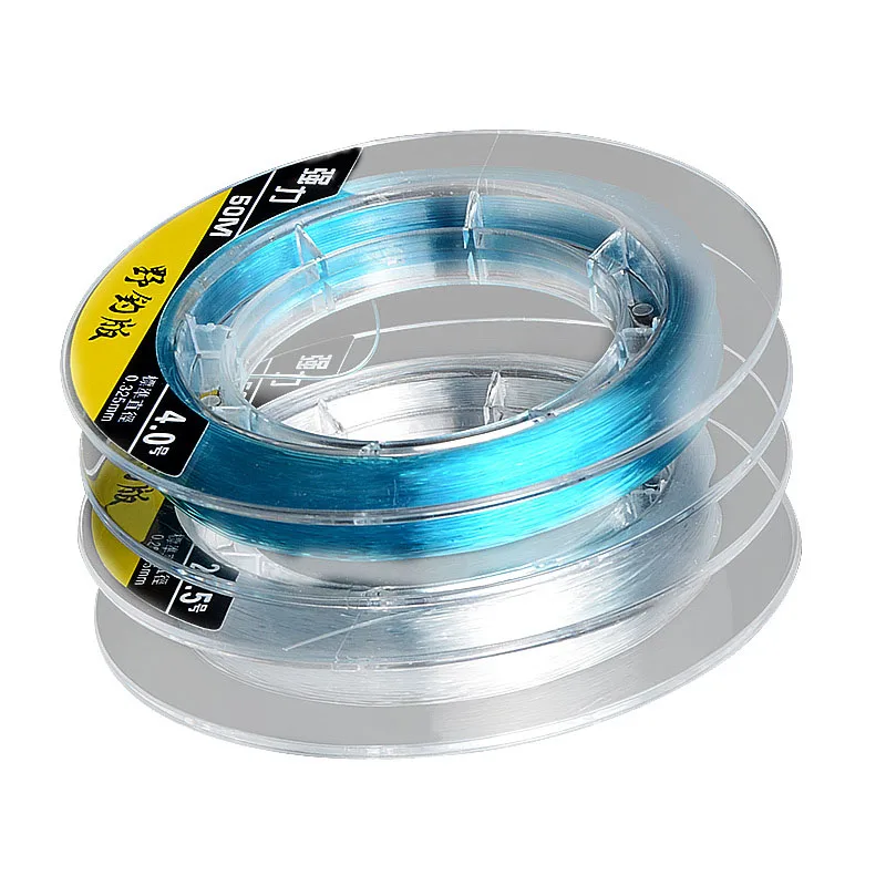 

Japanese Raw Silk 50M Nylon Carbon Fiber 0.6-5.0# 10KG Strong Power Mainline Subline Carp For Sea Fishing Thread Accessories