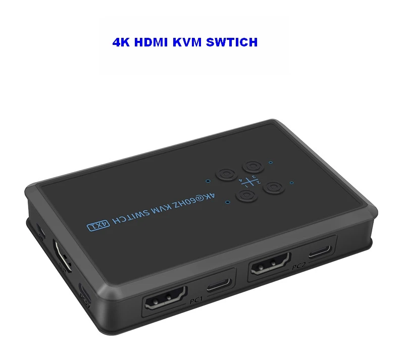 

USB Switch Selector USB KVM Switch USB 3.0 2.0 Switcher KVM Switch for Keyboard Mouse Printer 2 PCs Sharing 4 Devices