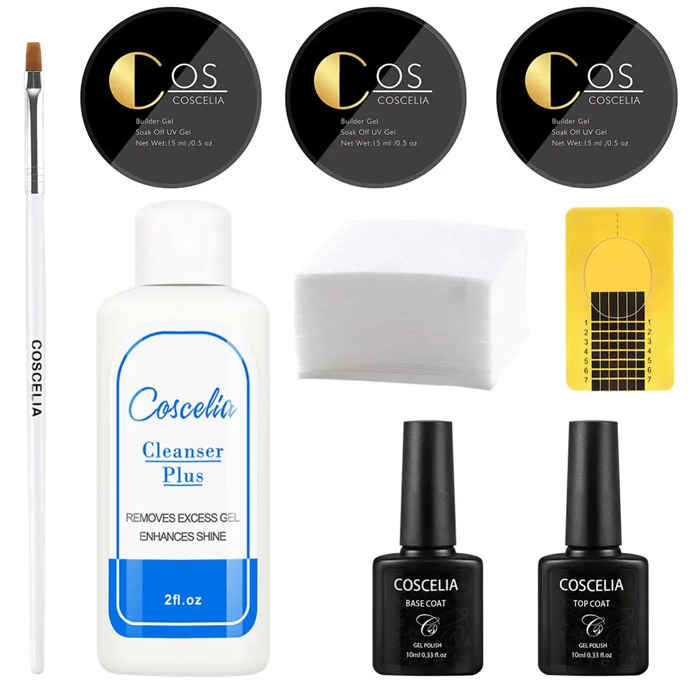 Набор COSCELIA для маникюра набор УФ гелей гель лака ногтей наращивания все геля