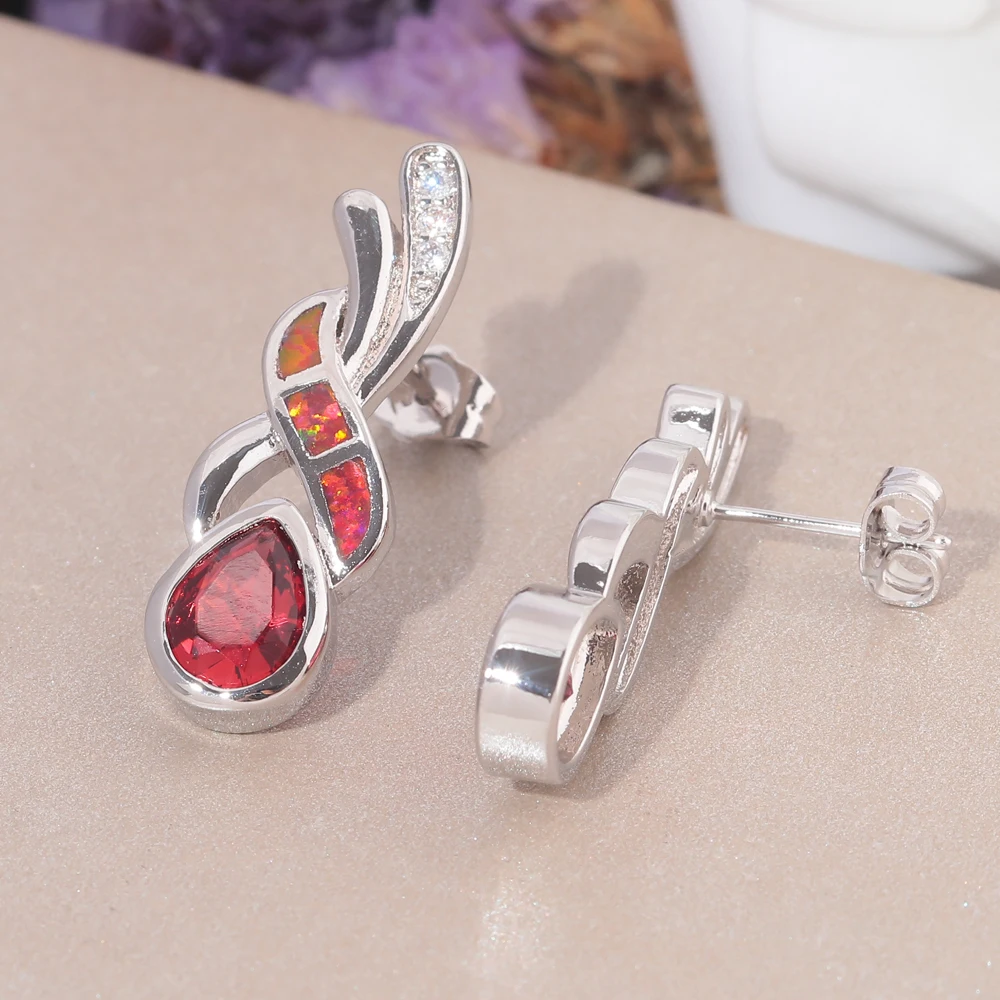 CiNily Создал Синий Красный Огненный Опал Фиолетовый Циркон Кубического Циркония