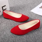 Туфли женские на плоской подошве, искусственная замша, без застежки, лоферы, удобная обувь для бабушек, топ-сайдеры, черный цвет, 20 ярких цветов