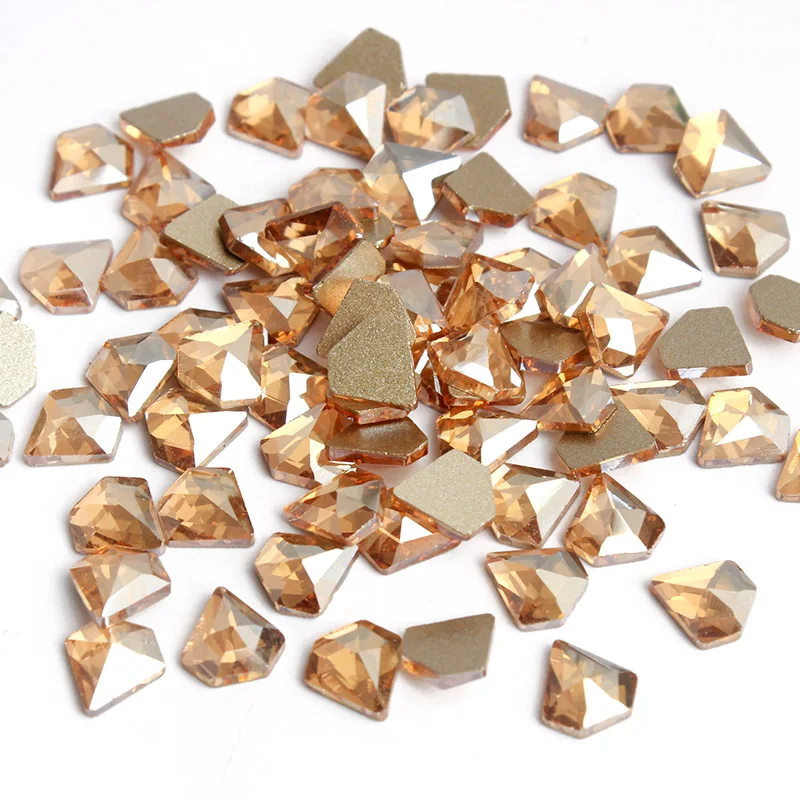 Новые Стразы для ногтей с плоской задней поверхностью 7 мм хрустальные камни