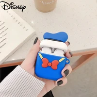 disney donald duck cartoon airpods cover apple 12 generation wireless bluetooth compatible headphone cover silicone shell