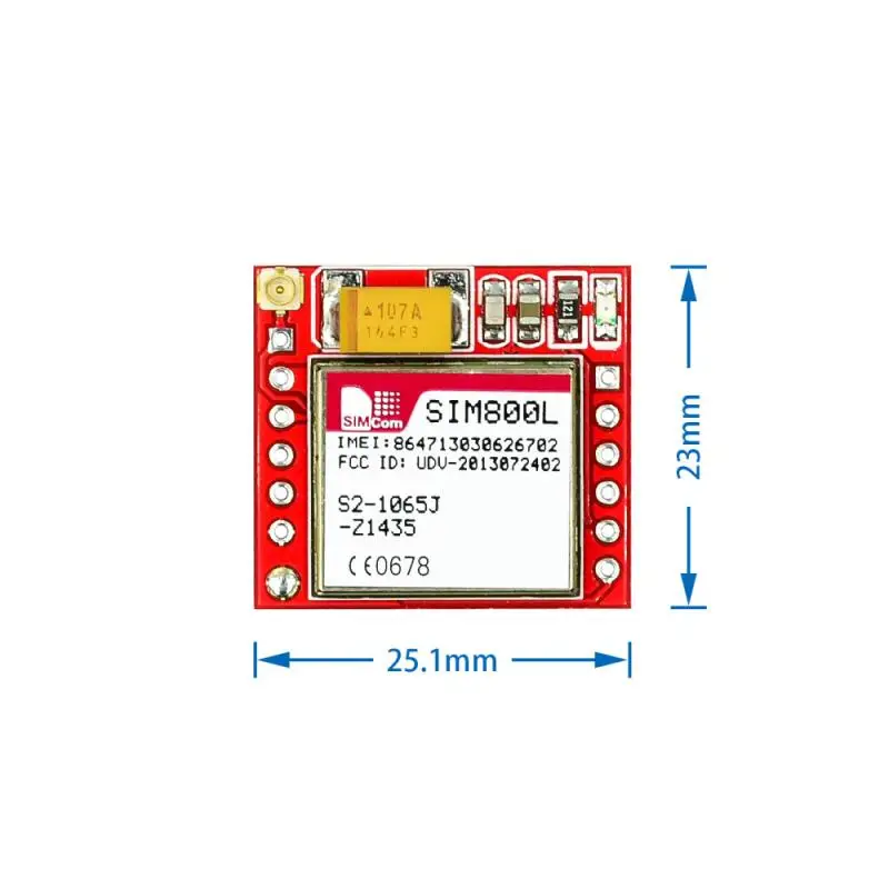 Наименьший SIM800L GPRS GSM модуль Kit карта Micro SIM Core BOard четырехдиапазонный