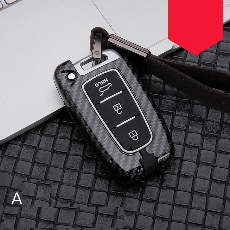 

Чехол для автомобильного ключа из углеродного сплава для Hyundai Elantra Tucson Mistra Verna Sonata IX25 IX35 защитный чехол для брелка дистанционного управления