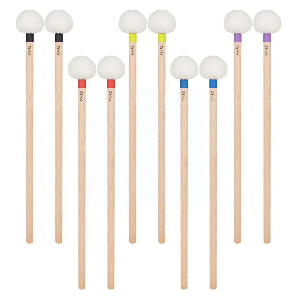 

1 Pair Polished Wooden Tongue Drum Sticks Mallets 39cm Percussion Tongue Beaters Accessory Instrument Steel F5t8