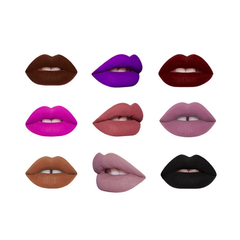 Водостойкая элегантная жидкая губная помада стойкая матовая гладкая глянцевый
