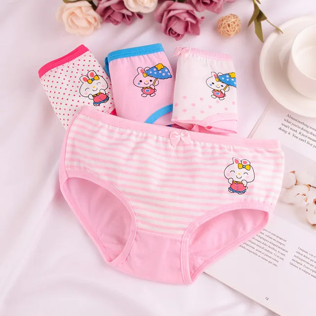 Трусики для девочек хлопковое нижнее белье Симпатичные дизайнерские трусики с