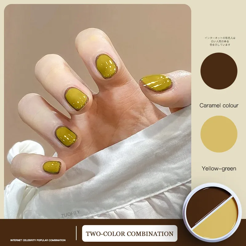 Однотонный консервированный гель для ногтей 36 цветов двухцветный дизайна