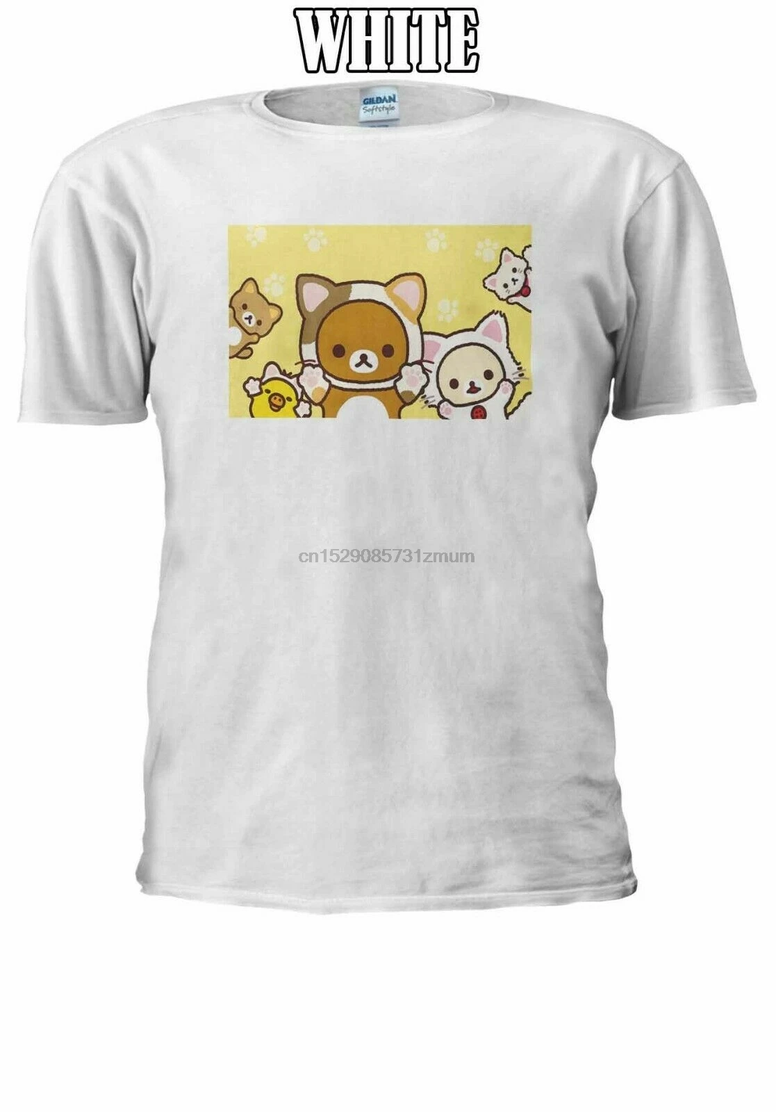 Rilakkuma Manga аниме унисекс футболка жилет бейсбольная худи 2432 мужская женская с