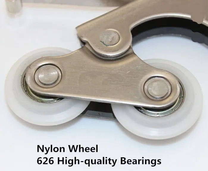 Раздвижные двери двойного колеса бегунок бесшумный ролик шкаф стекло раздвижные