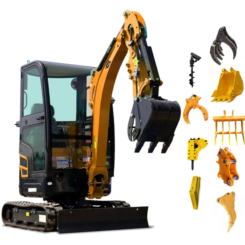 Многофункциональные 1 тонны 2 мини экскаваторов широко используются в