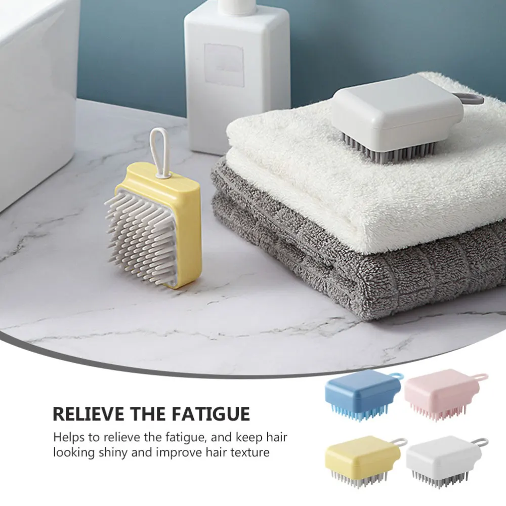

4Pcs Hair Scalp Massager Shampoo Scrubber Brush Wet and Dry Scalp Shower Brush