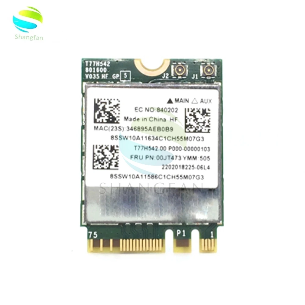 Broadcom BCM943162ZP 2,4G и 5G+ bluetooth 4,0 802,11 AC/A/B/G/N NGFF 433 Мбит/с 00JT473 беспроводная Wifi карта для Thinkpad E450 E550