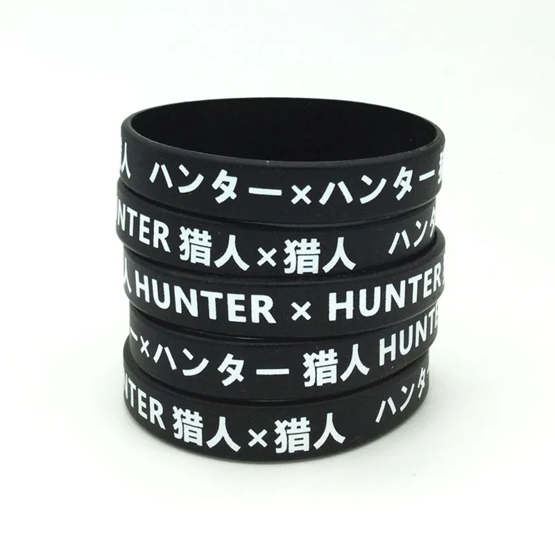 Спортивный мужской браслет Hunter X из резины и силикона с мультяшными персонажами -