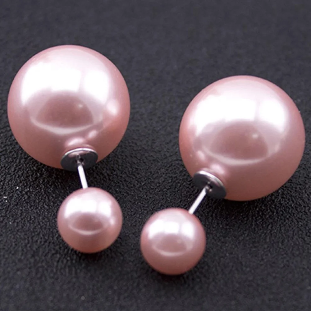 Новинка 2021 модные серьги горячая Распродажа двухсторонние блестящие жемчужные