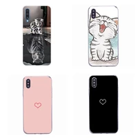 cute cat silicone phone case huawei p40 mate 20 lite pro y7p y6p honor9 lite painted protective sleeve 9x 10 pro tpu shell