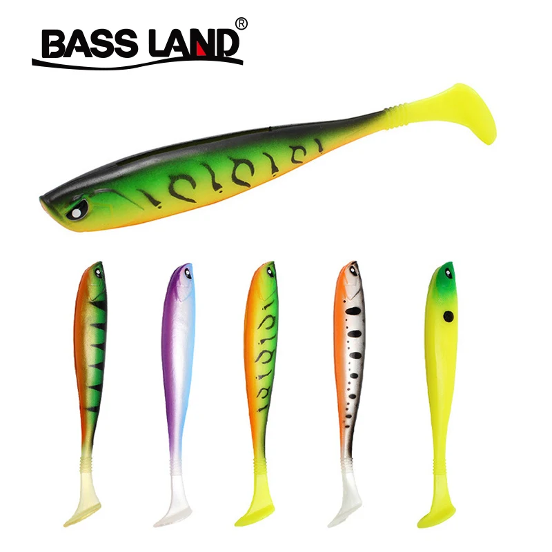 3 шт. Т Мягкая приманка с хвостом для рыбалки ПВХ создания 130 мм 10 г Морская Лодка