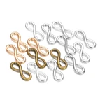 Тибетская бронзовая-Подвески для изготовления бижутерии сделай сам, коннекторы с символами бесконечности, 8*23 мм, 30 шт.