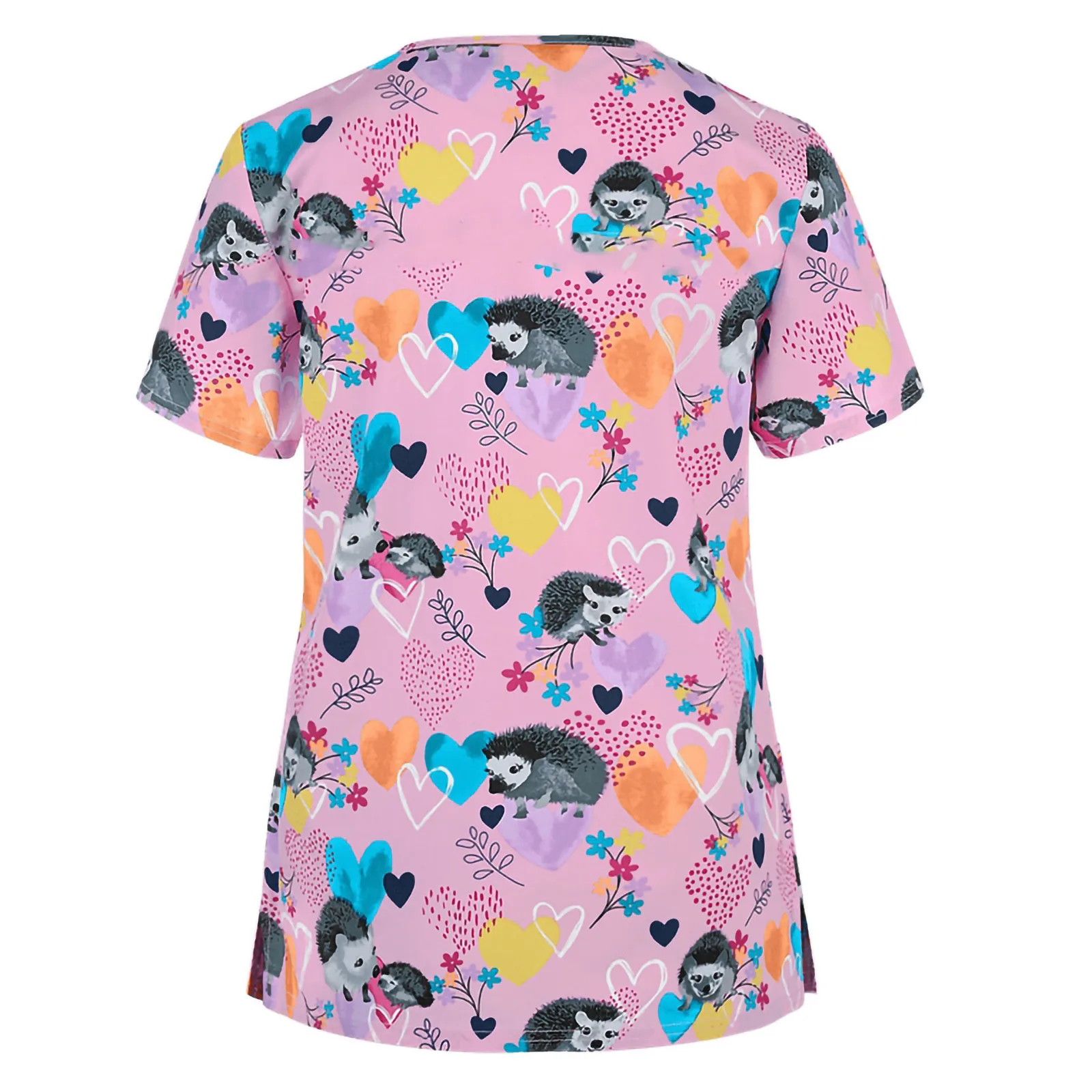 Форма медсестры женская с коротким рукавом и V-образным вырезом Рабочая форма