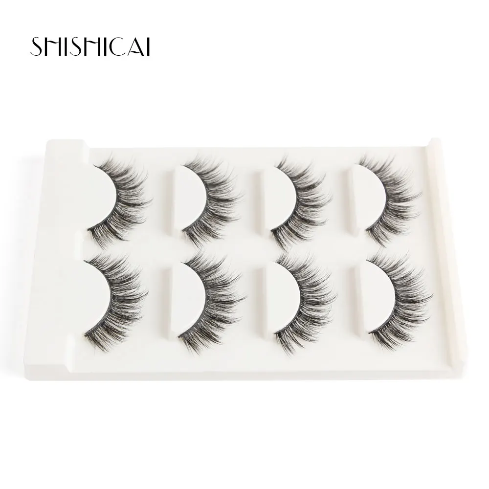 8 пар 3D накладные ресницы из искусственного меха норки с пинцетом 10 видов стилей