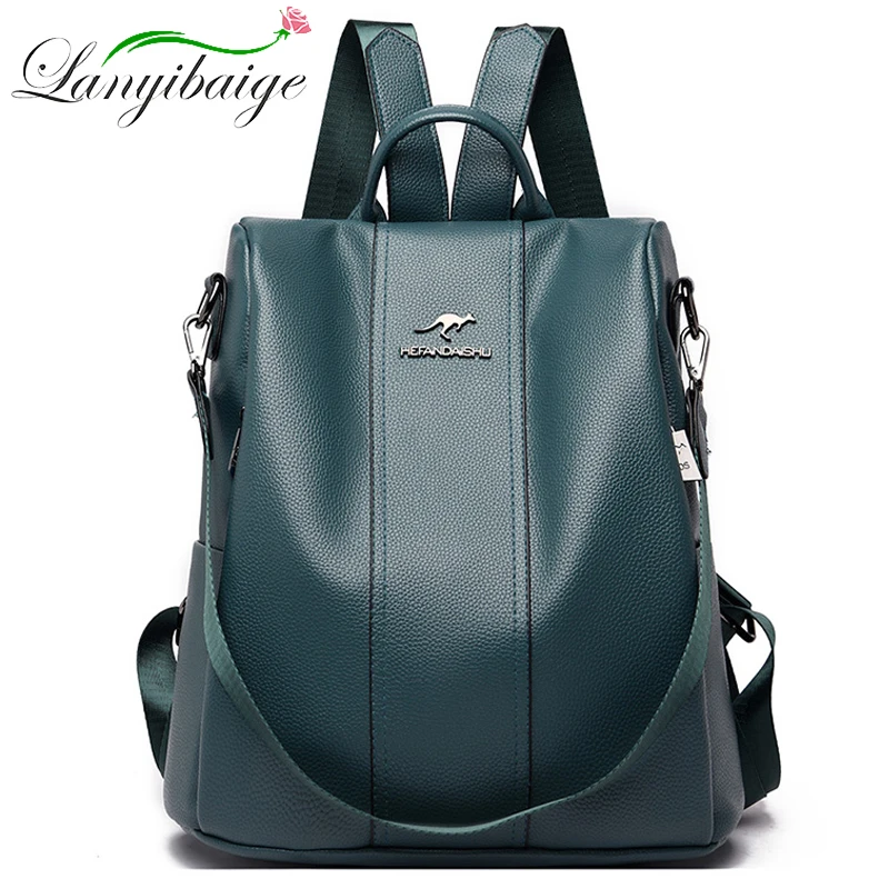 

Новый роскошный дизайнерский женский рюкзак для девочек из мягкой искусственной кожи, повседневный рюкзак высокого качества, школьные рюк...