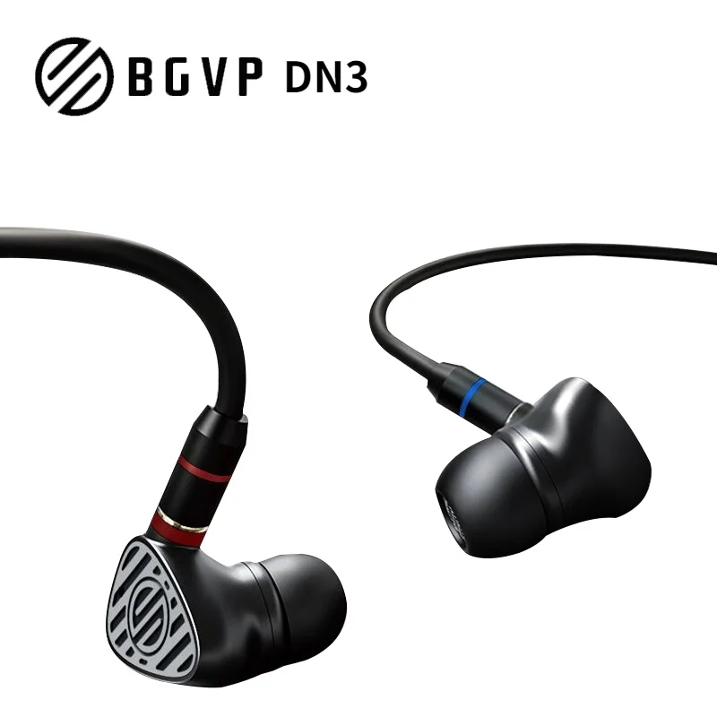 

BGVP DN3 Earphones Hybrid Drivers In-Ear Monitors with MMCX Cable