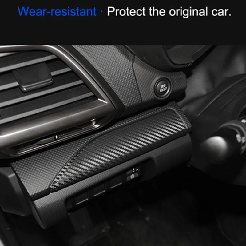 

QHCP For Subaru Forester2019-2021 Car Door Window Control Lift Button Switch Panel Frame Gear Panel Cover Trim Interior Stickers