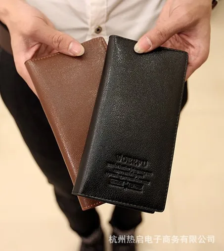 Горячая Распродажа длинный мульти-Карточный бумажник из мягкой кожи для мужчин