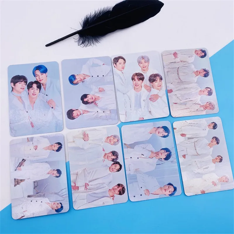 Nueva colecci&oacute;n de seguidores de tarjetas de 7x10cm, set de 8 unids/set de tarjetas de Tour de mapa Bangtan Boys, grupos de Corea del Sur, Kpop, calidad superior-5