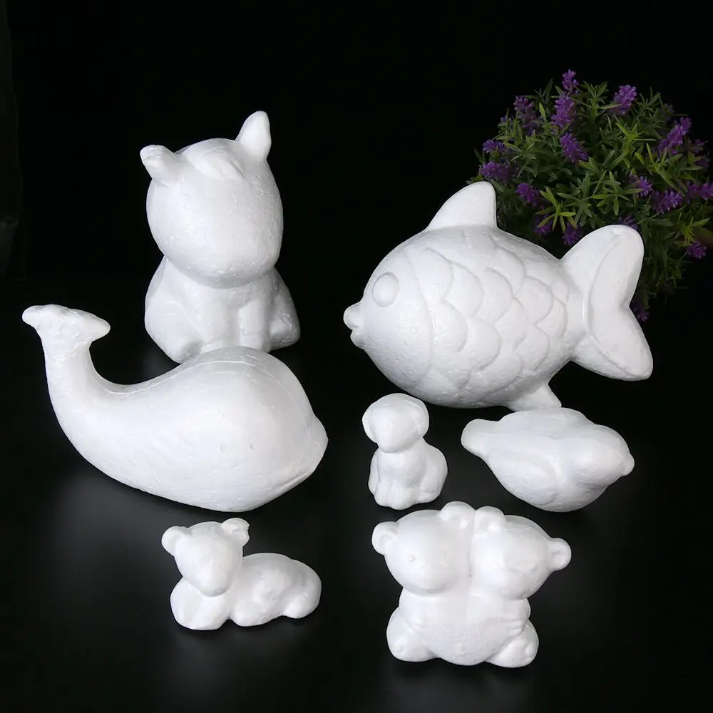

Modeling Animals Shape White Polystyrene Foam Balls Styrofoam Crafts For Children DIY Toys Wedding Party Home Decoration