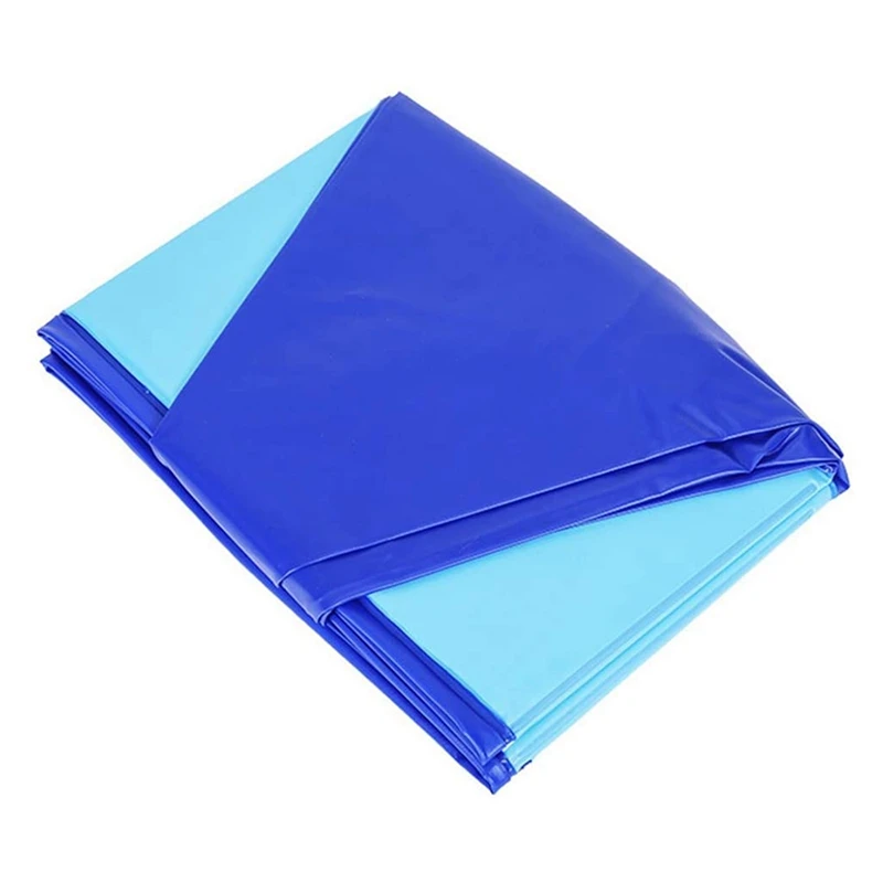 

Pet Cat Dog Swimming Pool Indoor Outdoor Bathing Tub Foldable Inflate Outdoor Summer Bath Blue 80 x 20cm