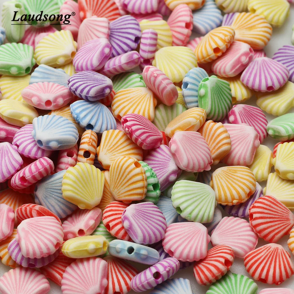 Бусины акриловые разноцветные 10 х12 мм 50 шт. | Украшения и аксессуары