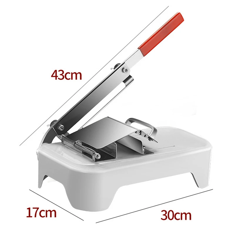 

Kitchen Tools Meat Slicing Machine Alloy+Stainless Steel Household Manual Thickness Adjustable Meat and Vegetables Slicer Gadget