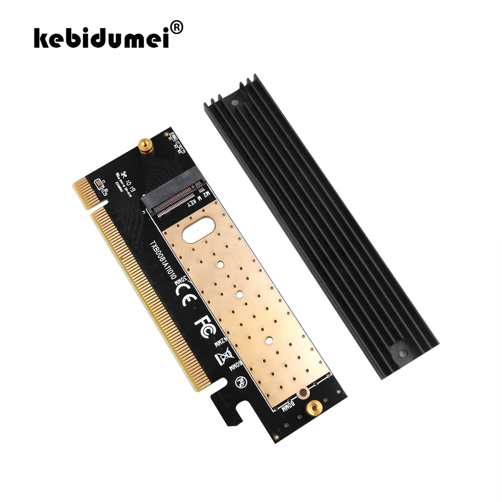 

Адаптер kebidumei M.2 NVMe SSD с M2 на PCIE 3,0 X16, Карта контроллера, интерфейс M Key, поддержка PCI Express 3,0x4, размер 2230-2280