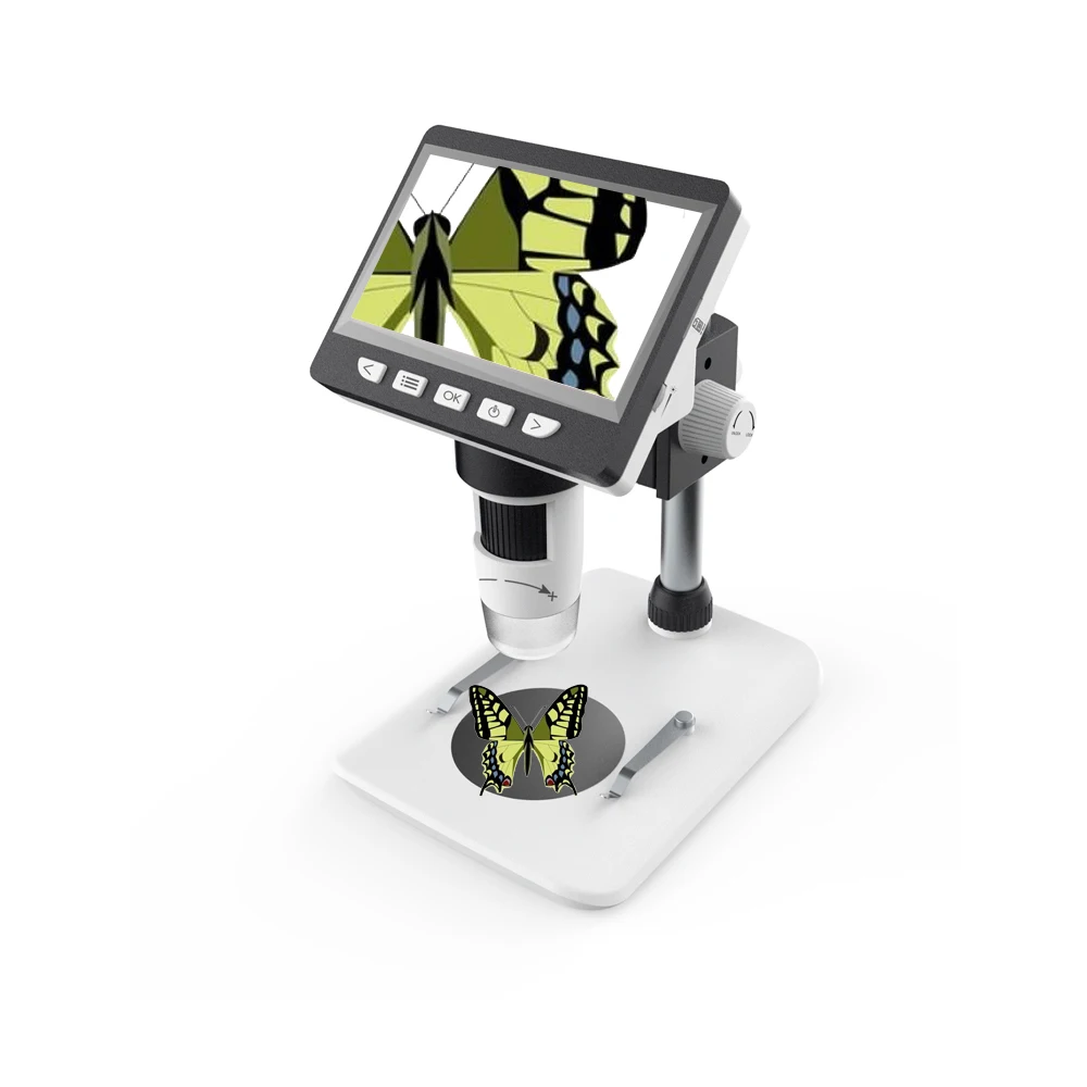 Многофункциональный цифровой настольный микроскоп с ЖК экраном Портативный 2 5