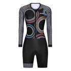 Женский костюм для триатлона CICLOPP для весны и лета, костюм для катания на роликах, горный велосипед, Быстросохнущий потоотделочный костюм, цельнокроеный костюм