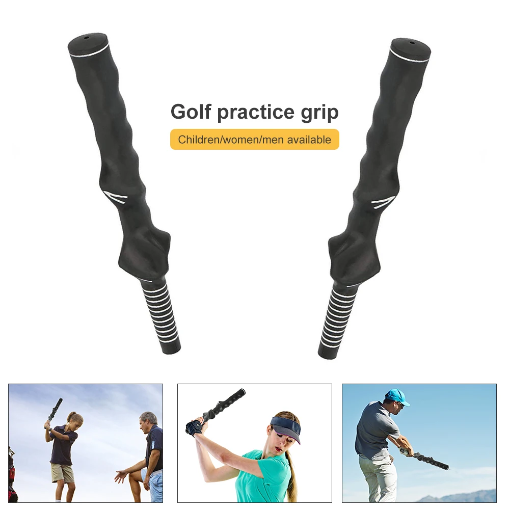 Golf Rubber Swing Trainer Training Grip Aids for Right Left Hand Golfer Practice Standard Teaching Aid aed simulation trainer first aid training kit practi trainer essentials cpr teaching device unit in english and german
