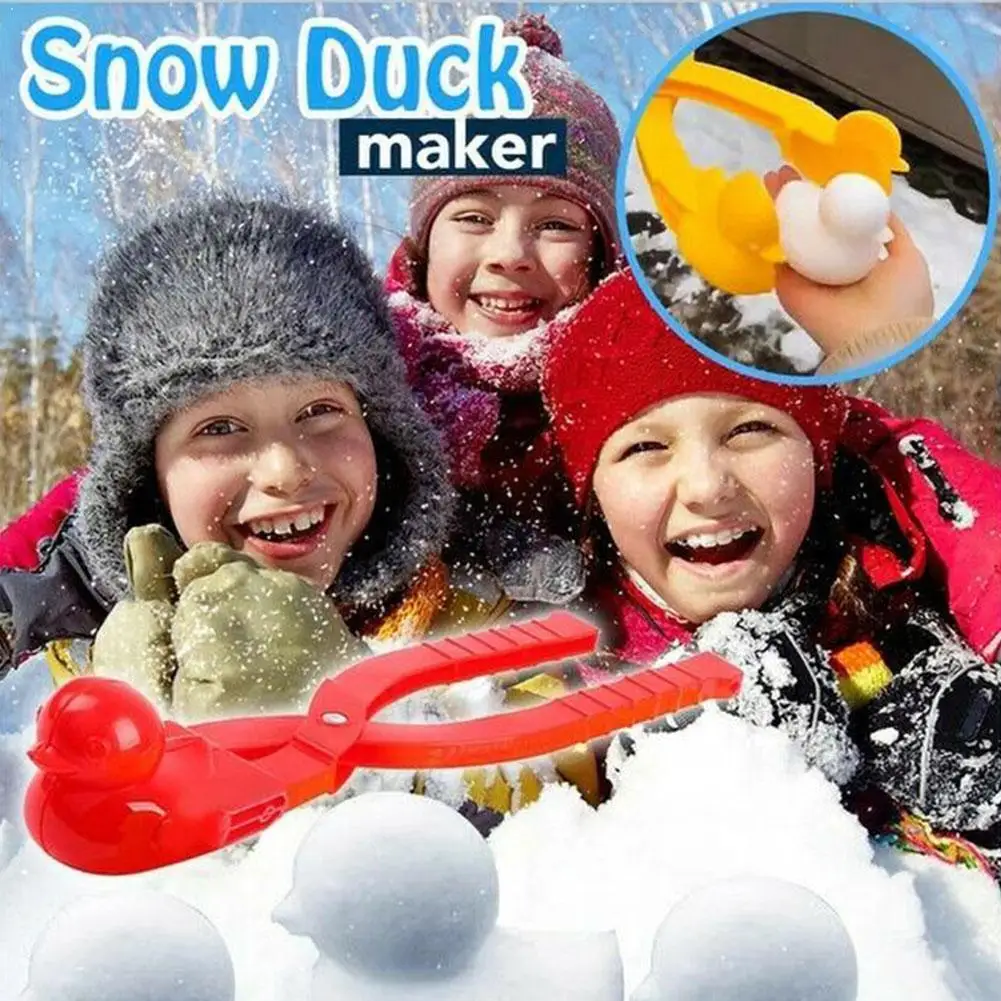 

Duck-shaped Snowman Clip Winter Plastic Snowball Maker Clip Random For Children Toys Outdoor Ball Toy Fight Sand Kids N5G9