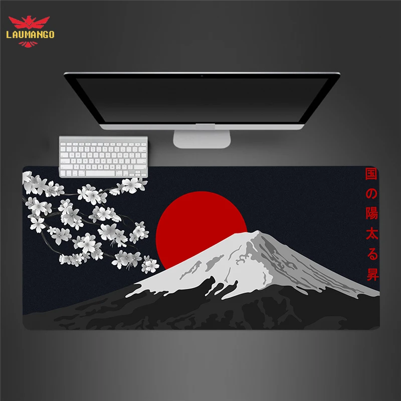 

Gaming Keyboard Mouse Pad for Pc Big Gamer Mousepad Anime Sakura Mat Girl Accessories Kawaii Gaming Accessories Cherry Desk Pad