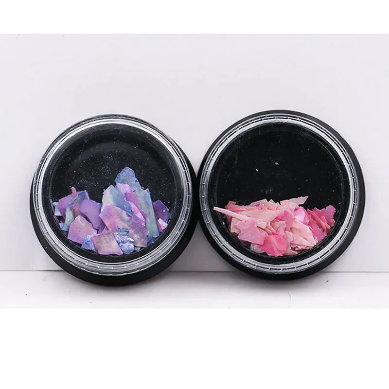 3D Ногти розовые фиолетовые ракушки художественные украшения смешанные размеры