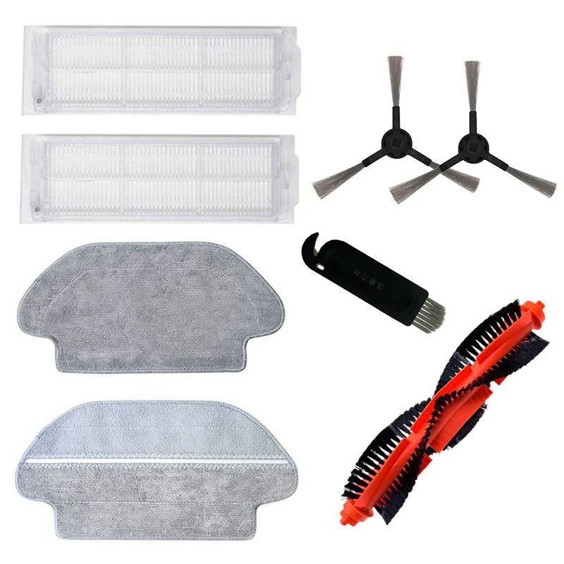 

AD-for Xiaomi Mijia STYJ02YM for Conga 3490 Accessories Vacuum Cleaner Parts Washable HEPA Filter Main Brush Side Brush