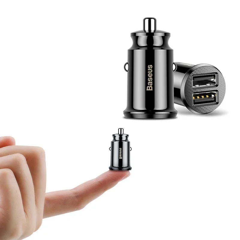 

Baseus Mini Car Charger For iPhone x Samsung s10 Xiaomi mi 9 3.1A Fast Car Charging USB Car Charger Adapter Mobile Phone Charger