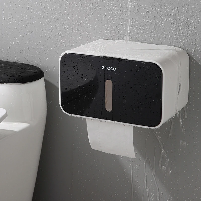 

Waterproof Toilet Paper Holder Dustproof Convenient Holder For Paper Towels High Capacity Paper Towel Holder Bathroom Accessorie